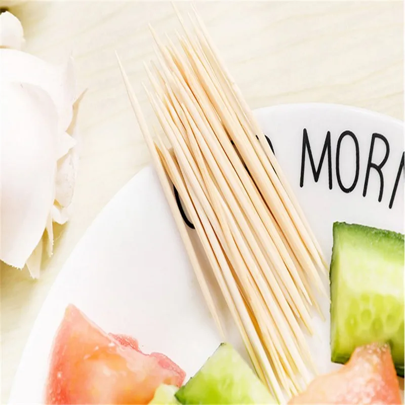 400 шт. двухсторонние зубочистки вечерние натурального бамбука | Дом и сад
