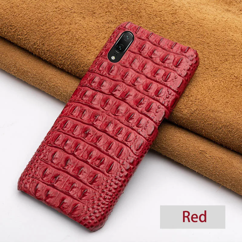 Red Back Чехол для телефона чехол для Huawei P10 P20 P30 lite Y9 Y6 P Smart Коврики 10 20 Pro головы крокодила текстура чехол для Honor 8X8 9 10 20 Lite - Цвет: Red Back