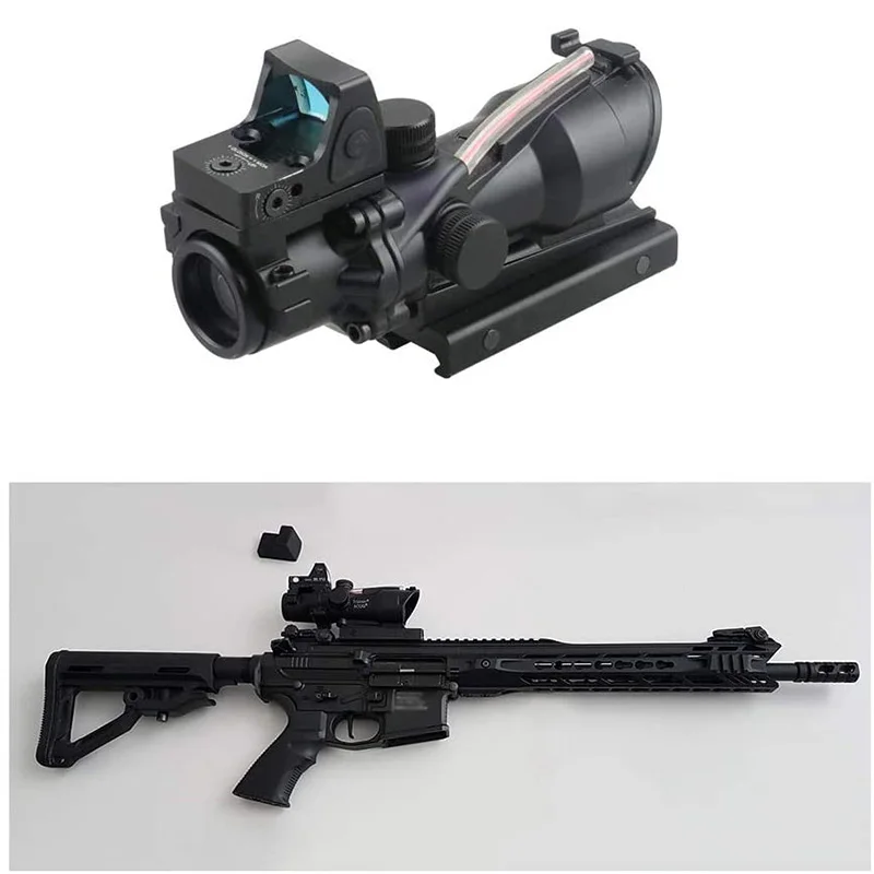 

Luneta 4x32 Rifle Scope Fiber Optic and 1077 Red Dot Sight Glock Carabina M4 Ffp 3 Airsoft Air Guns Hunting Chasse Accessories