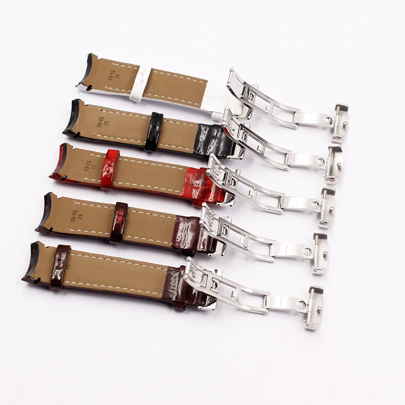 Watch accessories Suitable for Tissot strap 1853 library T035 strap female T035210 T035207A leather strap 18mm
