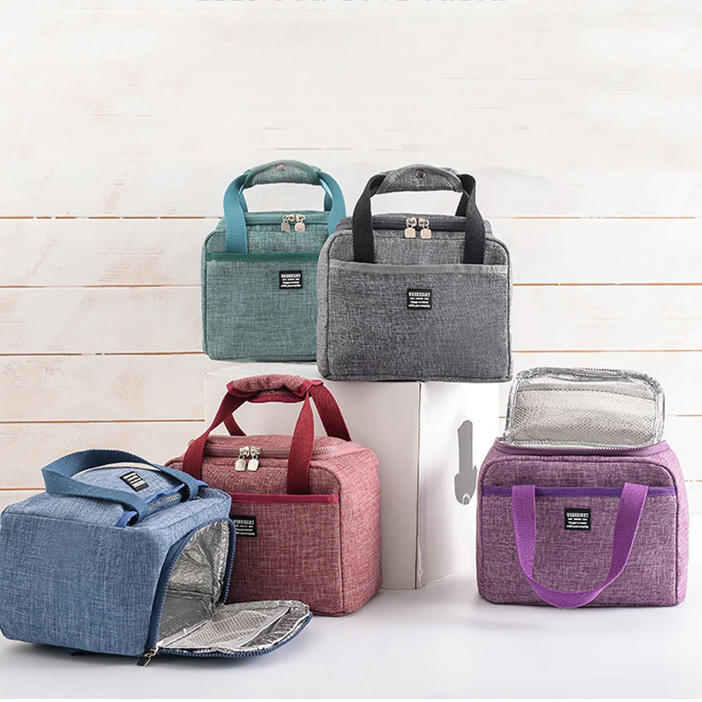 Tote Family Travel Picnic Drink Fruit Food Fresh Thermal Insulated Women Men Cooler Bento Lunch Box Bag | Багаж и сумки