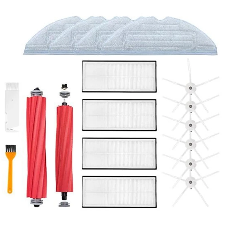 

Запчасти для робота-пылесоса Xiaomi Roborock S7 T7S T7PLUS, основная щетка, фильтры, боковые, насадка на швабру