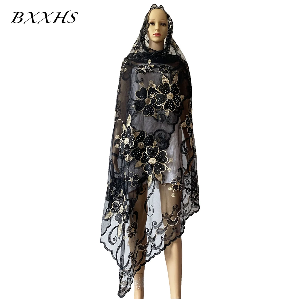 Оптовая цена! Африканский мусульманский женский шарф мягкий большой размер