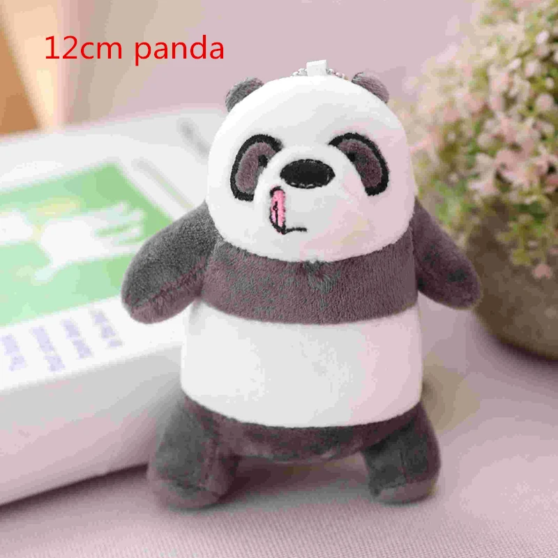 12cm panda Каваи Мы Голые Медведи Плюшевые игрушки мультфильм медведь фаршированный гризли серый белый медведь панда кукла Дети любят подарок на день рождения - Цвет: 12cm panda