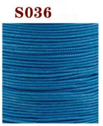 S036 sky blue Отличное качество 0,6 мм кожаный вощенный шнур нить полиэстер круглый воск нить 80 м длинный - Цвет: S036 sky blue