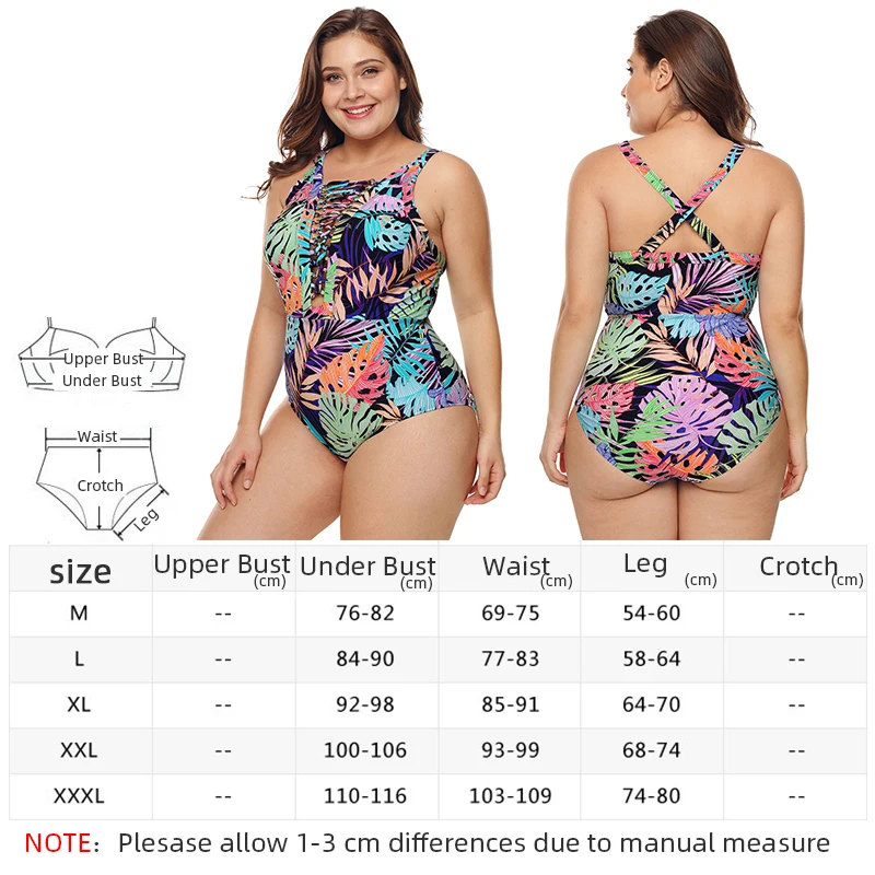 

Trendy Swimsuit Women Sexy Plus 3XL Size Swimwear Women One-Piece Large Size Bikini Swimsuit For Ladies Swimwear Bathing Suit