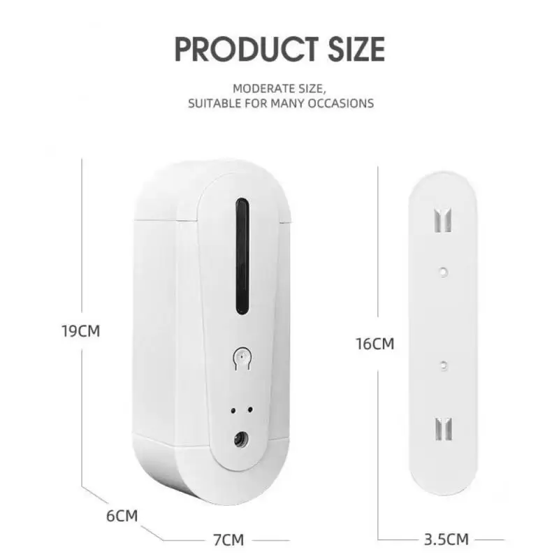 

Wall-mounted smart sensor soap dispenser non-contact hand sanitizer liquid gel storage soap dispenser 180ml