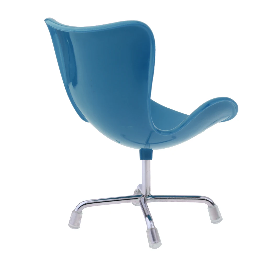 Миниатюрная мебель для кукольного домика 1/6 кресло-Лебедь офисное кресло Blythe DOD