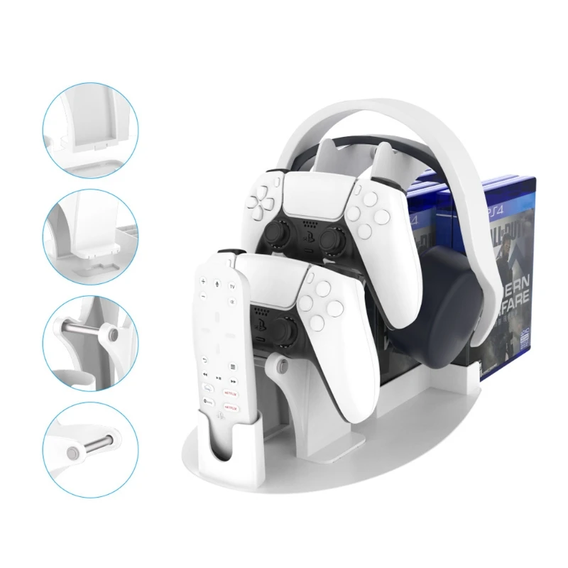 

Controller Bracket Remote Stand Holder Game Disc Storage for PS5 PS4 X-Box A0NB