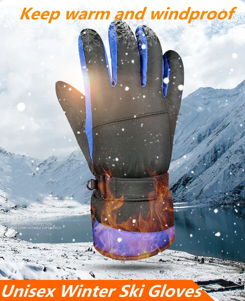 

Зимние перчатки OZERO унисекс, устойчивые к холоду, термостойкие, антизамерзающие, для катания на лыжах, сноуборде, ветрозащитные, для низких т...