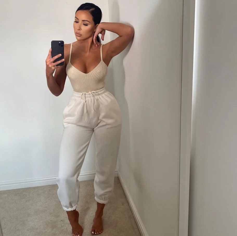 

Women Athletic Joggers Pants Sweatpants with Pocket Palazzo Lounge Pants Female Trousers Street Style