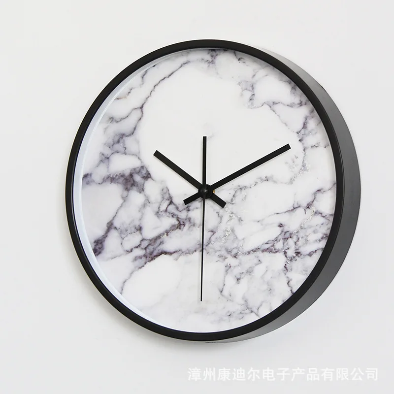 Простые современные декоративные настенные часы беззвучные скандинавские