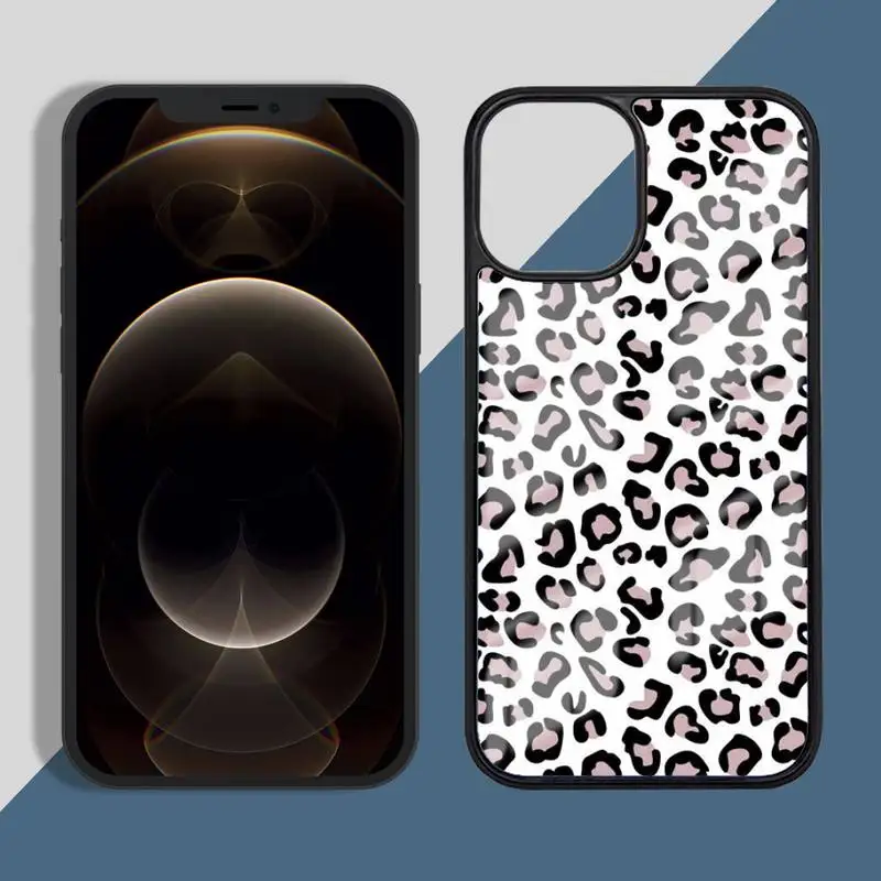 

Leopard Print Pattern Phone Case PC for iPhone 11 12 pro XS MAX 8 7 6 6S Plus X 5S SE 2020 XR