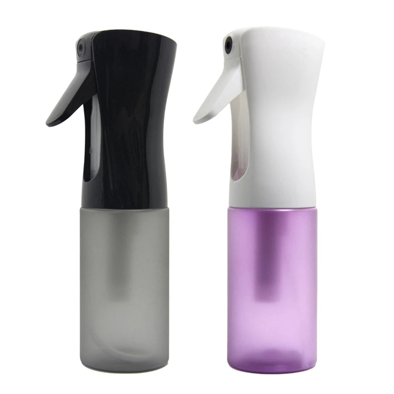 

2x Hair Spray Bottle-Ultra Fine Continuous Water Mister for Hairstyling Cleaning & Skin Care Alcohol Black & Purple