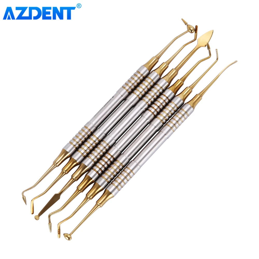 Шпатель AZDENT стоматологический композитный из нержавеющей стали с титановым