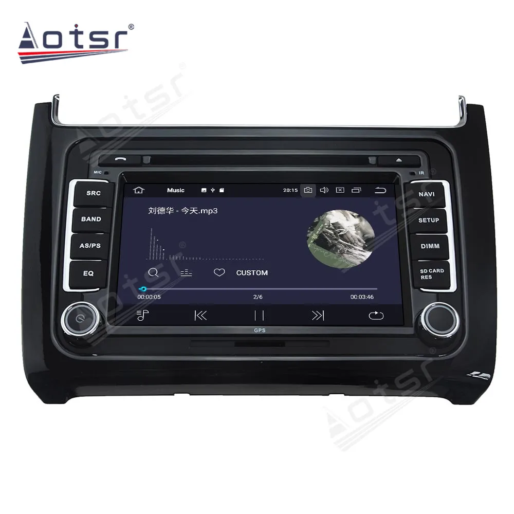 Мультимедийный плеер для Volkswagen Polo Android 11 0 4 Гб + 128 ГБ экран 2016 дюйма GPS-навигация