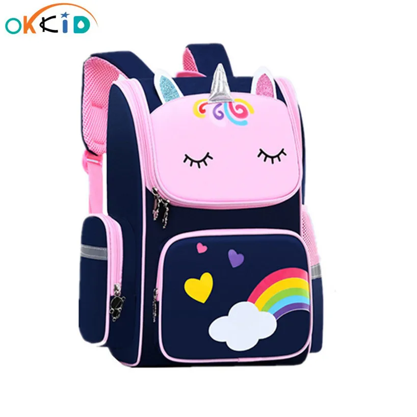 OKKID children school bags animal print primary student backpack boys water resistant schoolbag girl bookbag dropshipping | Багаж и сумки