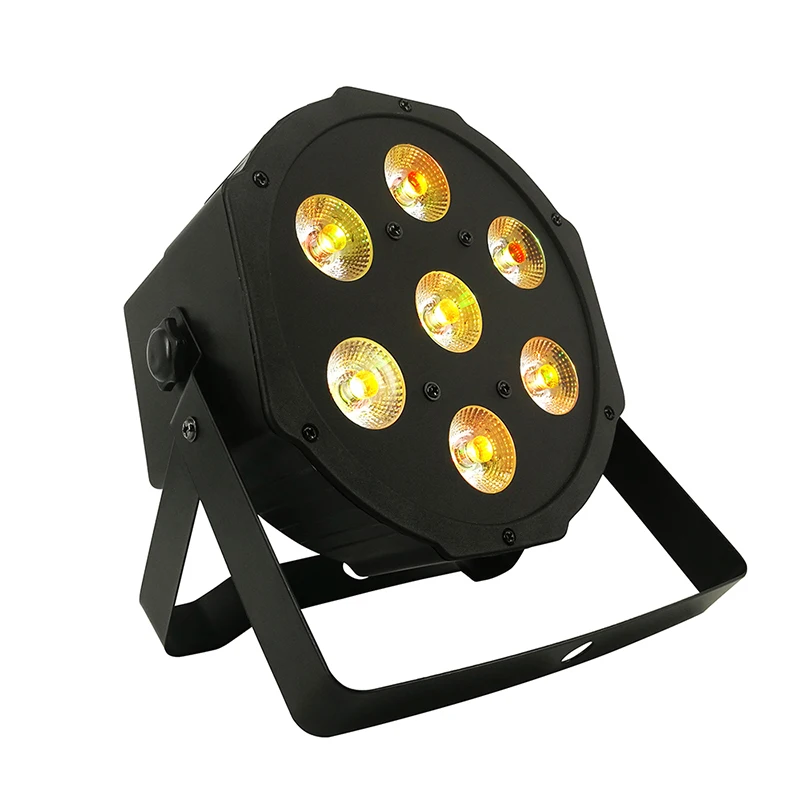 1 шт. светодиодный 7x18 Вт RGBWA + UV PAR Light с DMX512 6in1 этапе стирка со светлыми вещами
