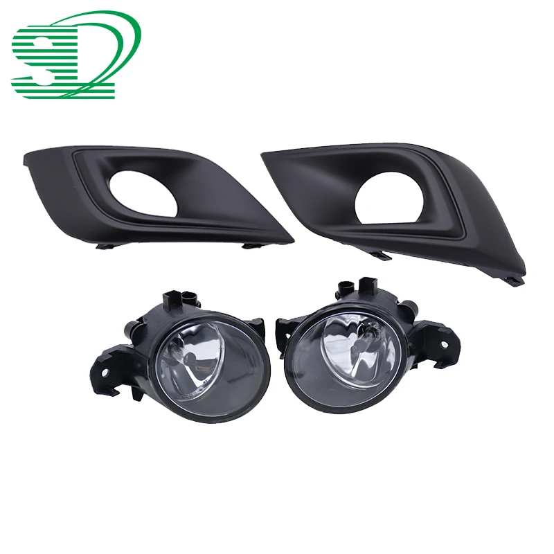 1 комплект прозрачные линзы бампер автомобиля туман светильник с лампой ободок