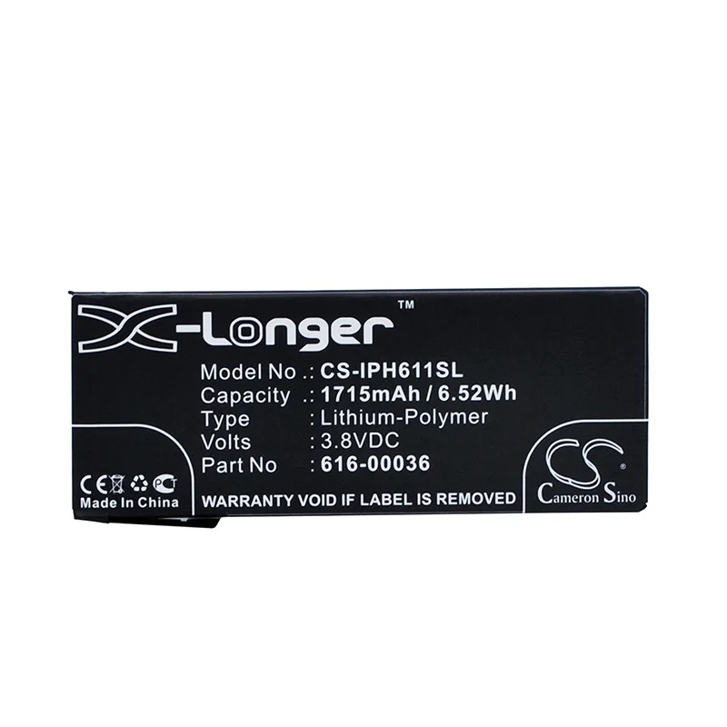 

CameronSino для iPhone 6s A1633 A1688 A1691 A1700 616-00036 батарея