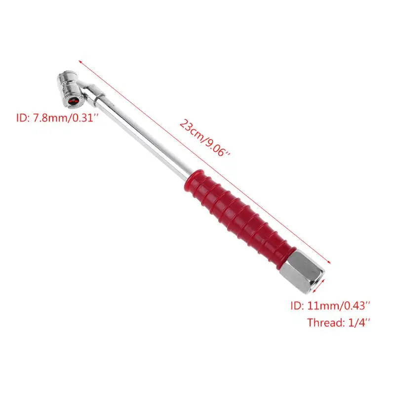 

Dual Air Tire Chuck Head 1/4 Inch NPT w Handle for Car Tractor RV Inflator