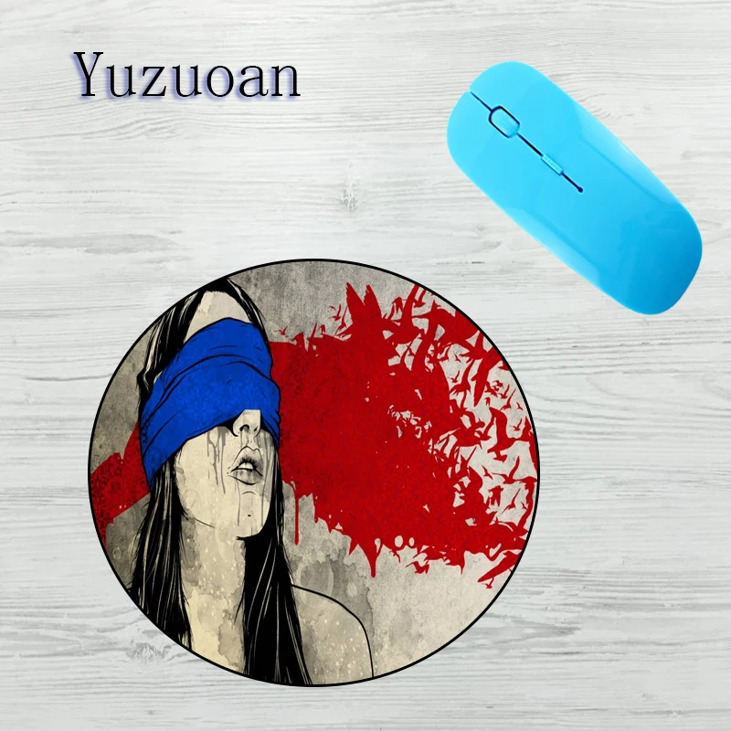 Yuzuoan абстрактная иллюстрация Коврик для мыши офисный домашний резиновый коврик