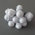 Светодиодный модуль с прозрачноймолочной крышкой, диаметр 26 мм, 12 В постоянного тока, WS2811, 3 светодиода, 5050 SMD RGB, светильник