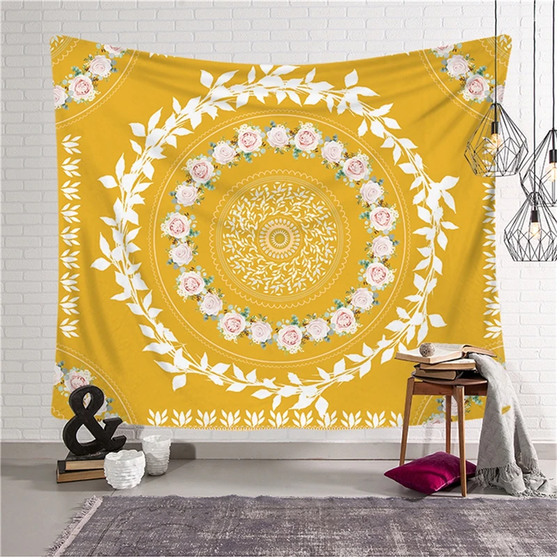 Богемный Гобелен Мандала Настенный декор пляжный коврик полотенце полиэстер