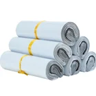 100 шт.лот непрозрачные полиэтиленовые пакеты для хранения Экспресс-конвертов белого цвета, пакеты для почтовых отправлений, самоклеящиеся курьерские пакеты, пакеты для доставки