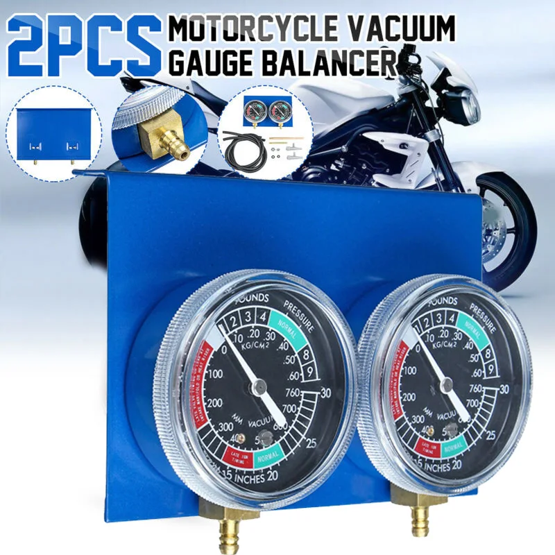 

Motorcycle Carburetor Vacuum Gauge Balancer Synchronizer Tool W/Hose Kit