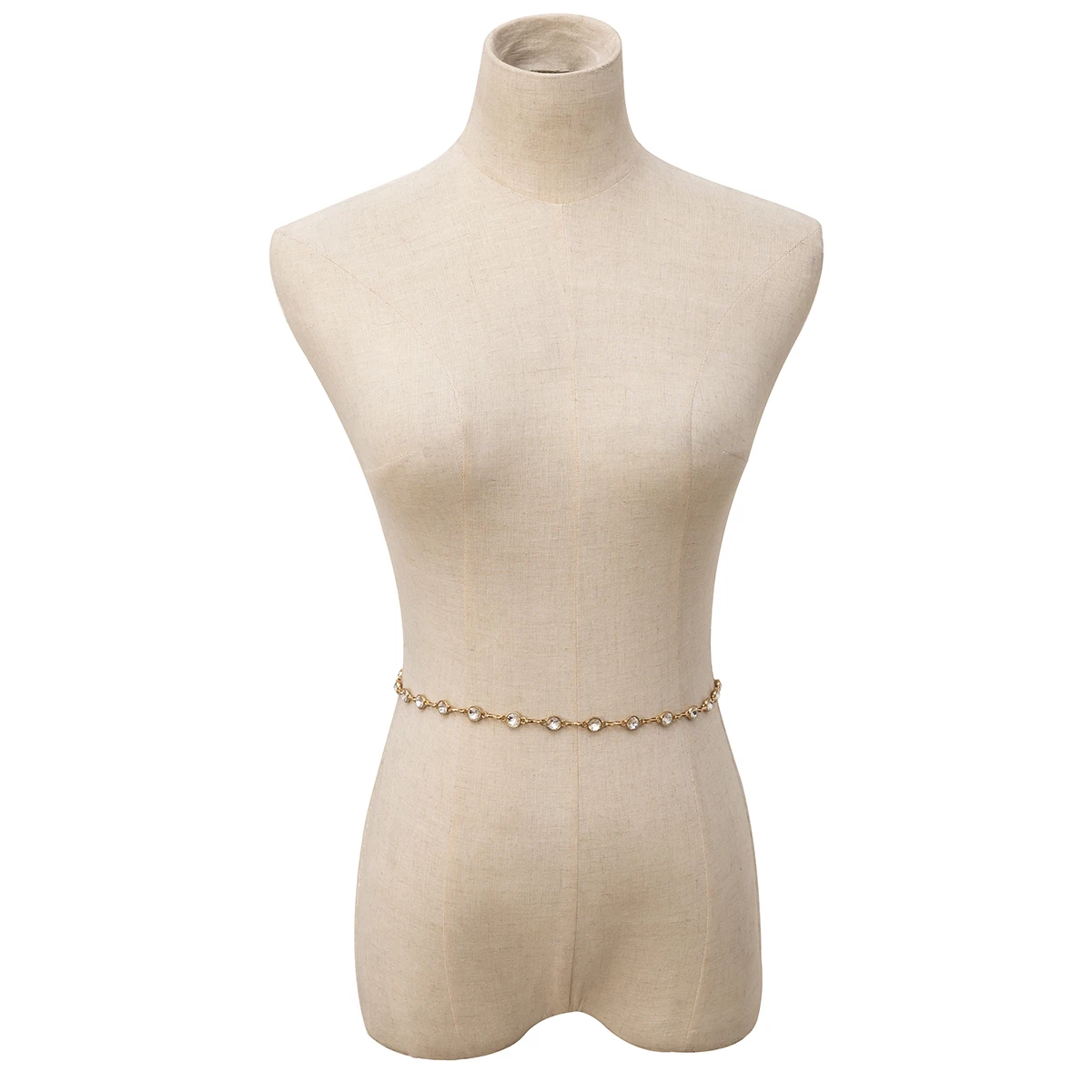 

IngeSight.Z Shiny Crystal Harness Waist Belly Body Chain Summer Beach Sexy Crystal Belt Chain for Women Body Jewelry Nightclub