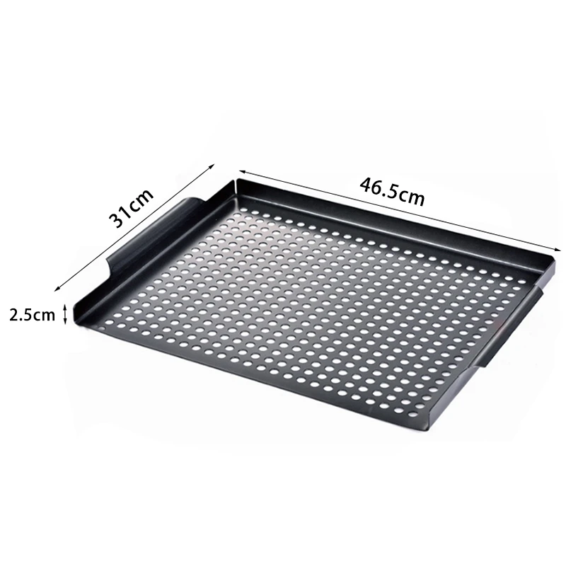 Антипригарная сковорода для гриля прямоугольная овощная курица говядина поднос