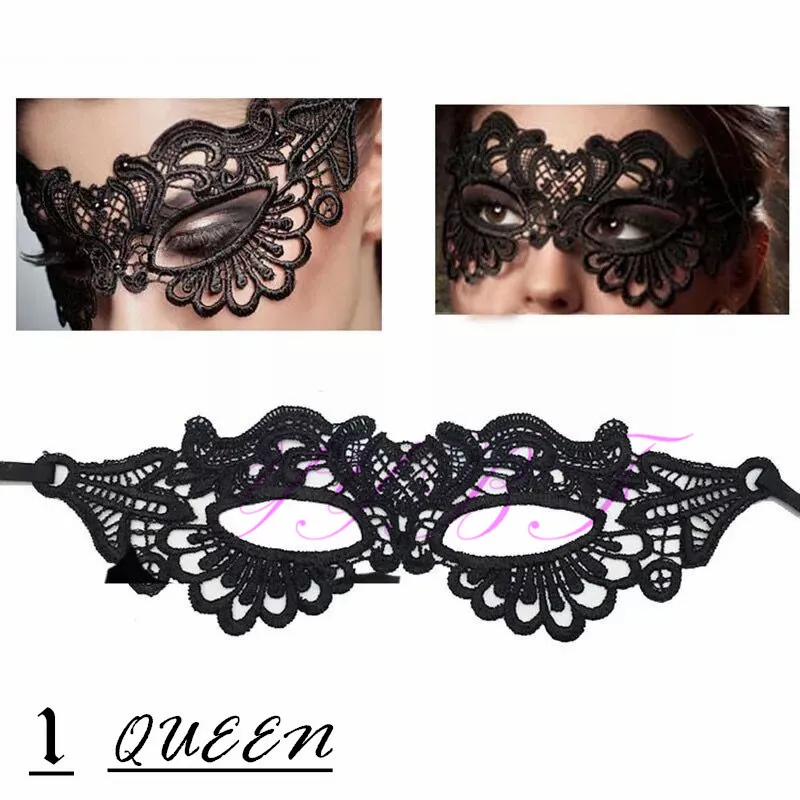 

Hot Sales Cosplay Sexy Lady Black Lace Mask Cutout Eye Mask For Masquerade Party Fancy Dress Costume Halloween Party Fancy