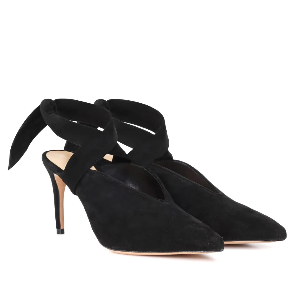 Женская вечерняя обувь на высоком каблуке с острым носком | Обувь