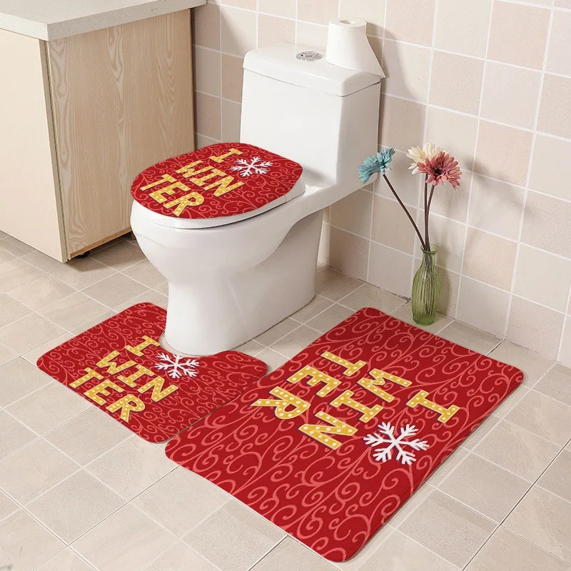 Коврики и коврики для ванной комнаты набор ковров Нескользящие занавески душа