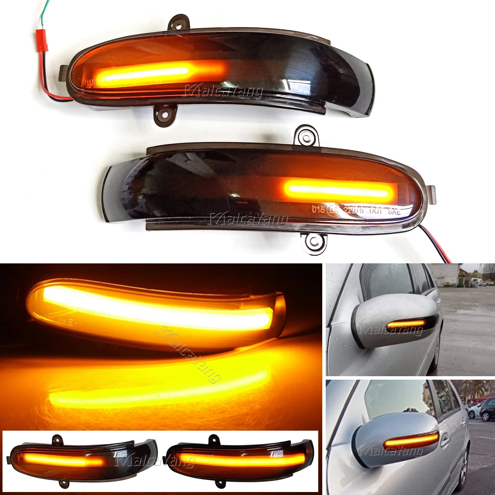 

For Mercedes Benz C Class W203 S203 CL203 2001 - 2007 LED Dynamic Turn Signal Light Side Mirror Blinker Sequential Lamp