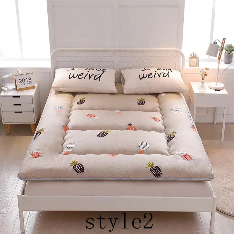 thick 10cm Cotton Mattress Foldable Floor Tatami Adult bedroom Comfortable soft warm breathable twin queen king size | Мебель