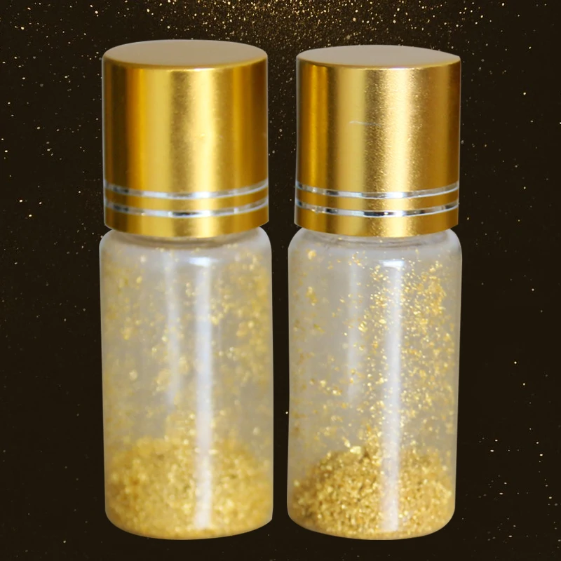 24K съедобный настоящий золотой порошок для украшения выпечки Золотая фольга