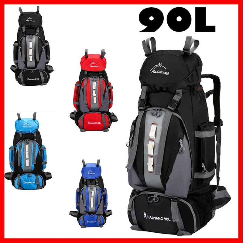 Новинка 2018 90 л рюкзак для альпинизма и походов кемпинга спортивная сумка