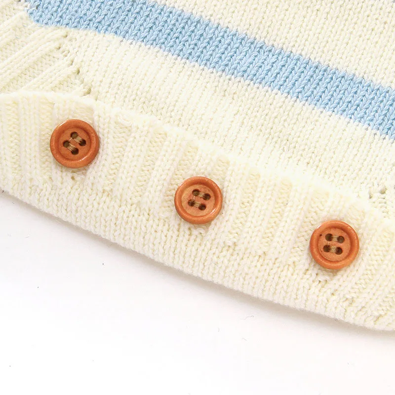 Детский комбинезон осенний свитер детский вязаный детская теплая одежда Модный |