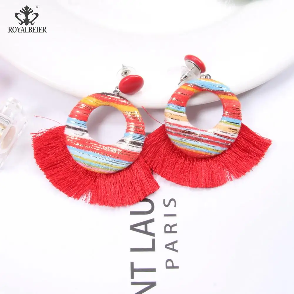 Этнические винтажные большие длинные серьги ювелирные изделия свадебные