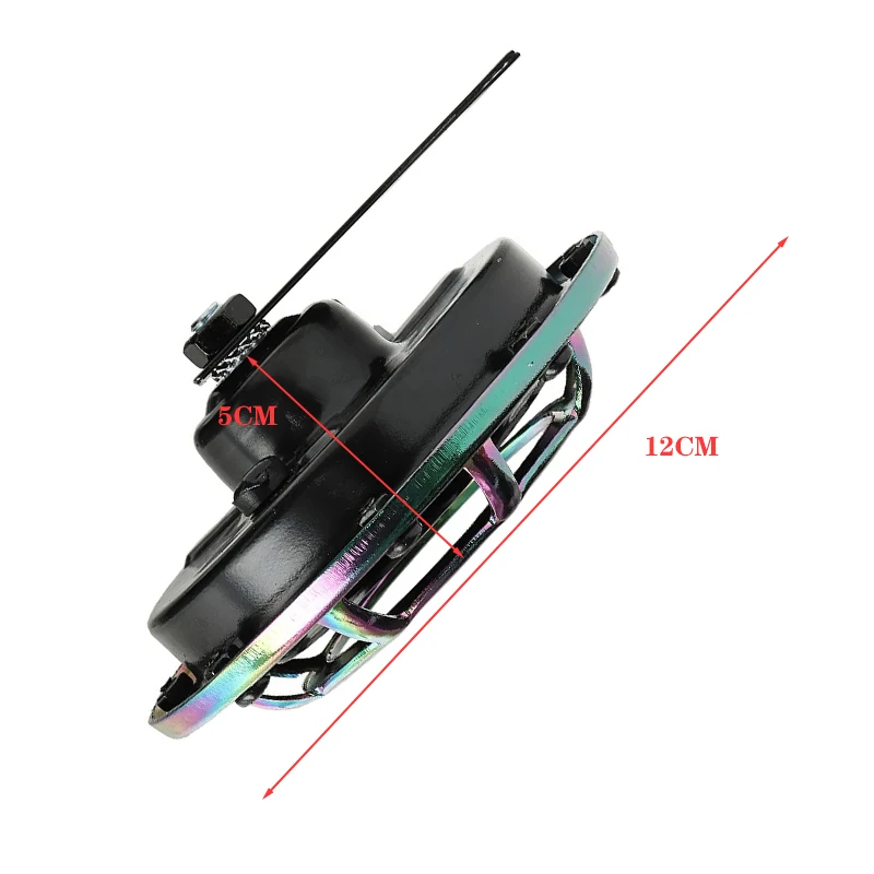 

Car Motorcycle Siren Dual Tone Electric Pump Loud Air Horn 12V 139db Off-road Grille Horn coated in Chrome Color Universal
