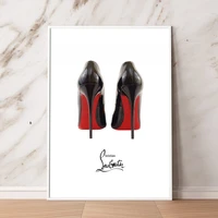 modern fashion wall art high heels nordic prints and posters canvas paintings pictures for living room home decoration girls gif