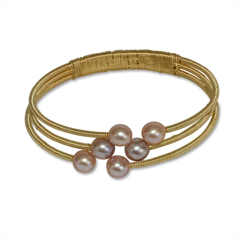 NYMPH браслет из натурального пресноводного жемчуга настоящие браслеты для