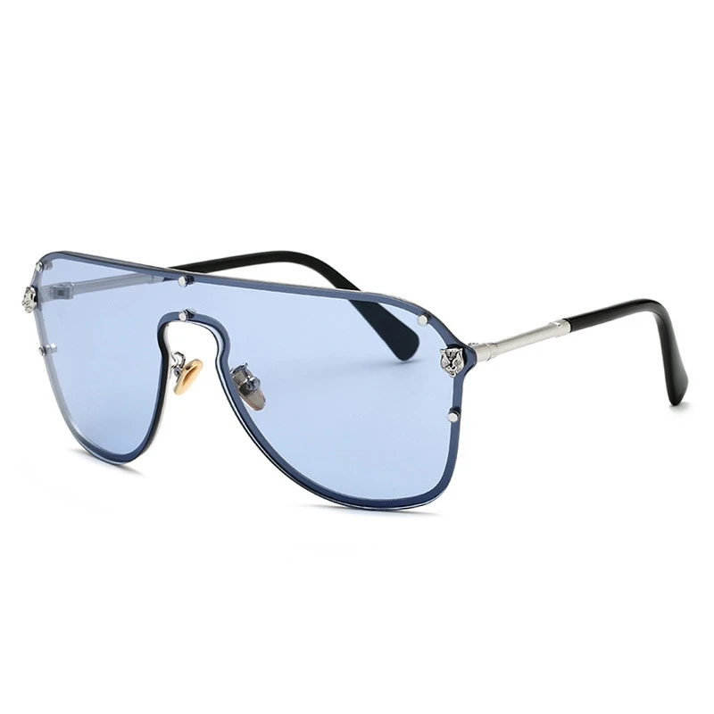 

Новейшие модные мужские и женские солнцезащитные очки без оправы из нержавеющей стали, в итальянском стиле, большие размеры, AS063, 2020