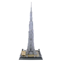 wange 4222 dubais famous high rise building burj khalifa difficult adult small particle building block toys for children