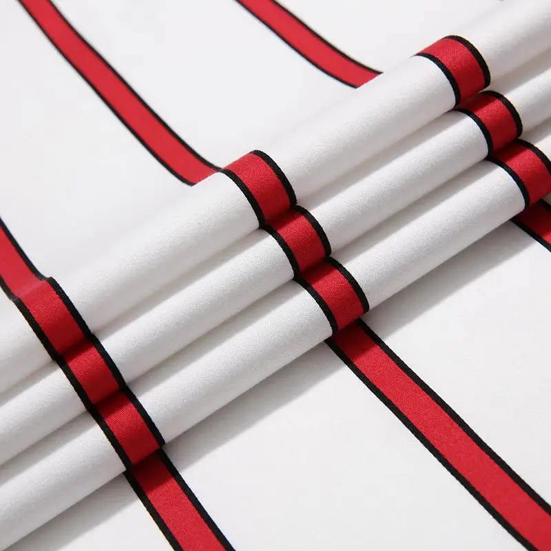 

Men's Short Sleeve Contrast Color Block Striped Dress Shirts Pocket-less Design Summer Casual Standard-fit Button Down Shirt