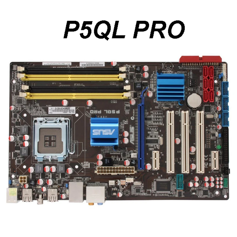Оригинальная настольная материнская плата As us P5QL PRO P43 Socket LGA 775 Q8200 Q8300 DDR2 16G ATX UEFI BIOS