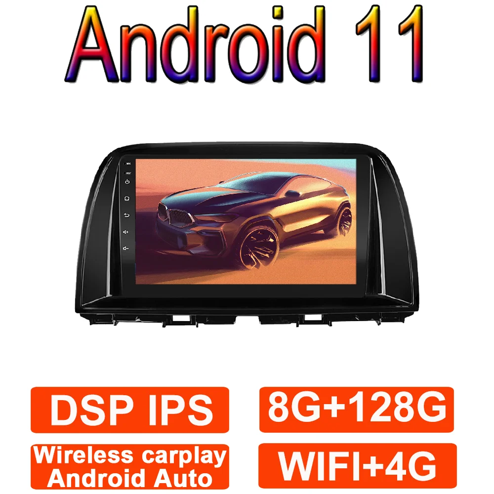 

9'' IPS WIFI 4G AI Video Player Navigation GPS For Mazda CX5 CX-5 CX 5 2012-2015 DSP LET RDS Car Radio Multimedia Android 11 BT