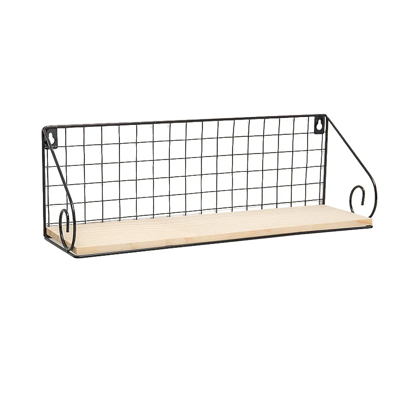 Кованая Железная настенная полка для кухни и ванной многофункциональная